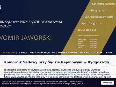 Sławomir Jaworski windykacje komornicze Bydgoszcz