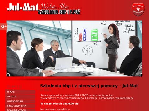 Jul-Mat szkolenia bhp dla pracowników Szczecin