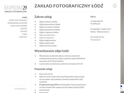 Kasprzaka29.pl zakład fotograficzny Łódź