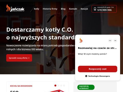 Kotly-janczak.pl - piec z podajnikiem