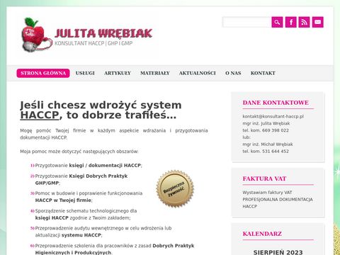 Konsultant-haccp.pl Dokumentacja HACCP