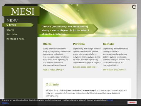 MESI - strony internetowe