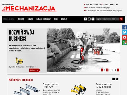 Mechanizacja.pl serwis narzędzie hydraulicznych