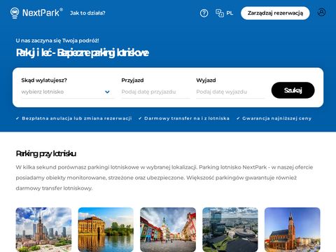 Parking lotnisko Warszawa - nextpark.pl