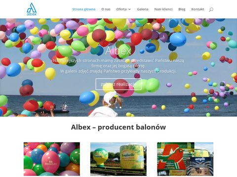 Albex - nadruki na balonach