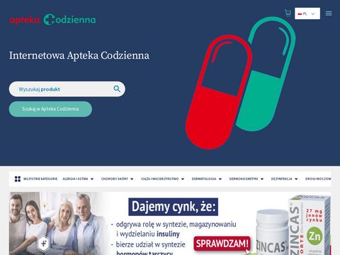 Aptekacodzienna.pl suplementy diety Pińczów