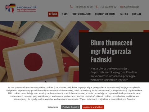 Biurotlumaczen.olsztyn.pl Małgorzata Fuzinski
