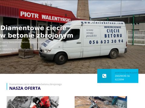 Cieciebetonu.com.pl wiercenie Walentyński