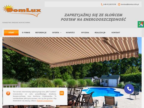 Domlux.info.pl - markiza tarasowa Starachowice