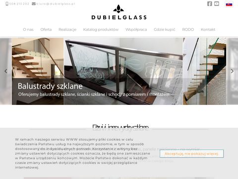Dubiel Glass szklane drzwi Kraków
