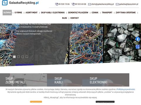 Galazkarecykling.pl kontenery na złom Olsztyn