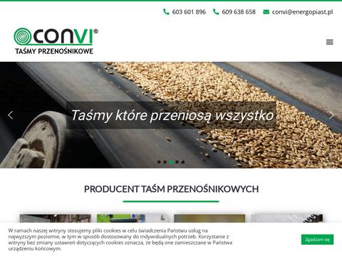 Convi.pl - producent taśm przenośnikowych