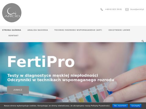 Arcid.pl - techniki rozrodu wspomaganego