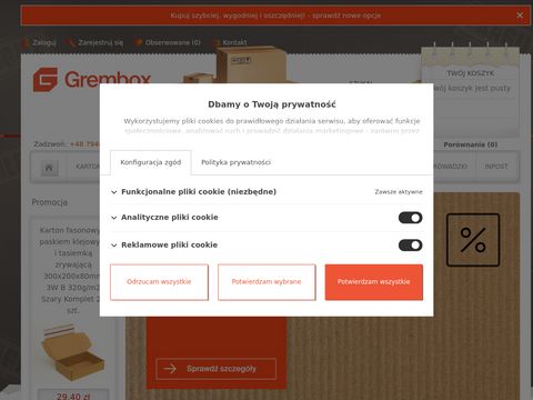 Grembox.pl - fabryka kartonów i opakowań