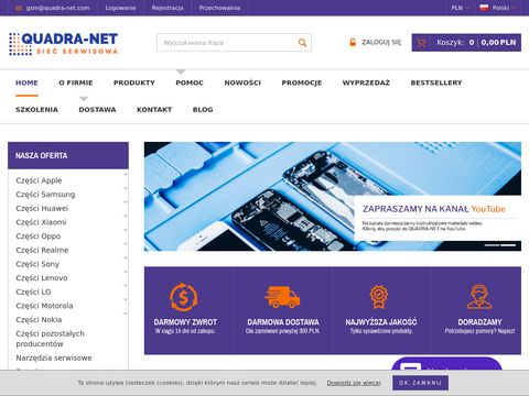 Gsm.quadra-net.pl wyświetlacze do telefonów