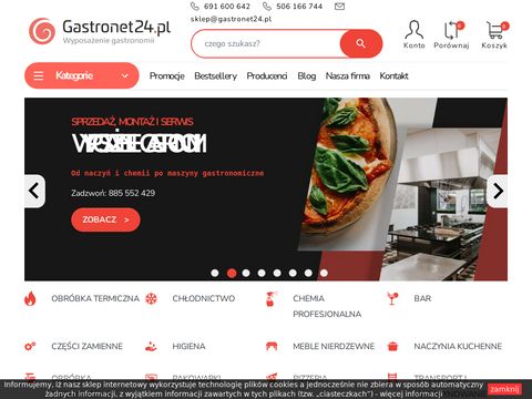 Gastronet24.pl wyposażenie kuchni gastronomicznej