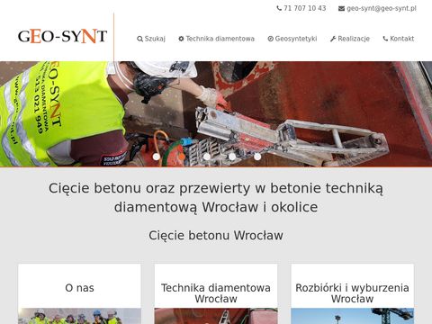 Geo-Synt - cięcie betonu Wrocław
