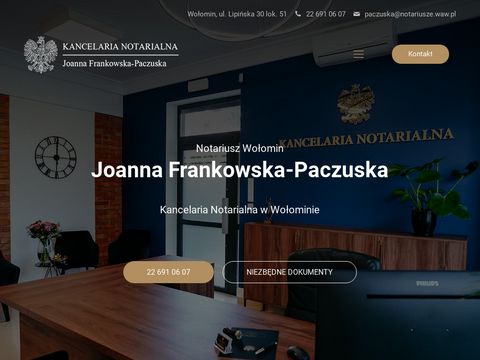 Frankowska-paczuska.pl - kancelaria notarialna