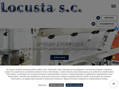 Folia-locusta.pl - producent folii LDPE na palety