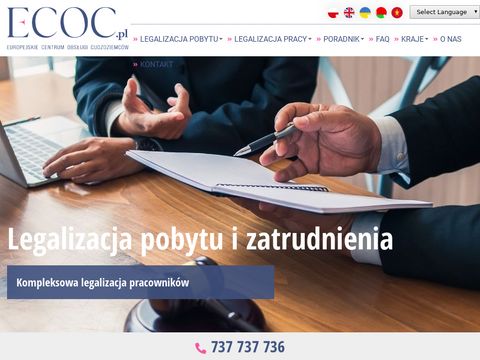 Ecoc.pl - pozwolenie na prace cudzoziemca