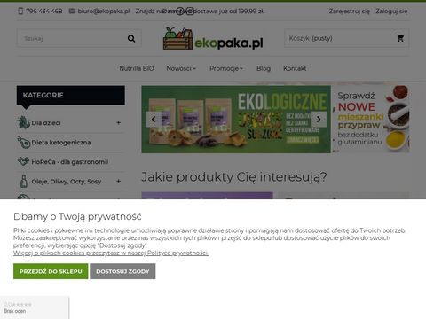 Ekopaka.pl sklep ze zdrową żywnością ekologiczną
