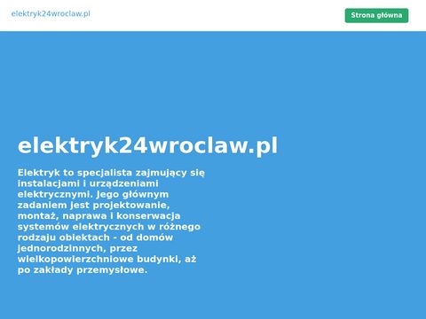 Elektryk24wroclaw.pl