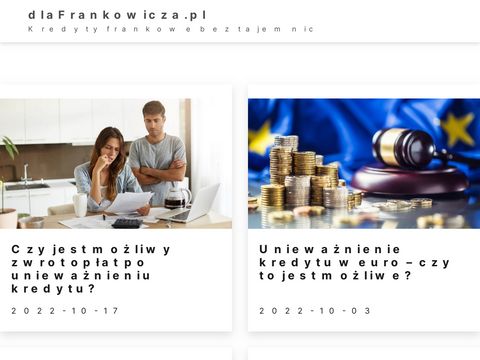 Dlafrankowicza.pl - unieważnienie kredytu