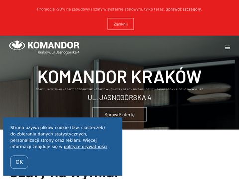 Komandor-krakow.com.pl szafy na wymiar