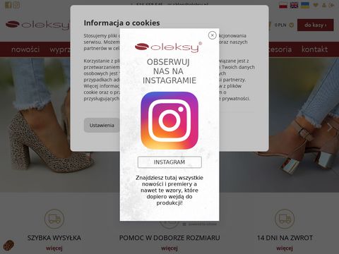 Oleksy.pl internetowy sklep obuwniczy
