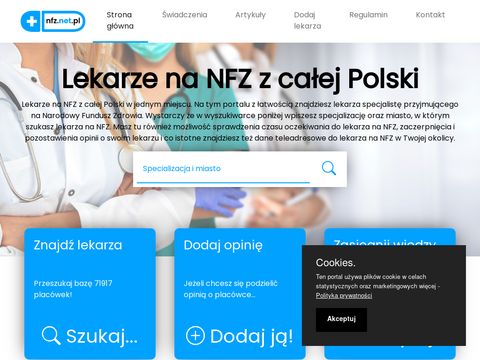 Nfz.net.pl - spis lekarzy w Polsce