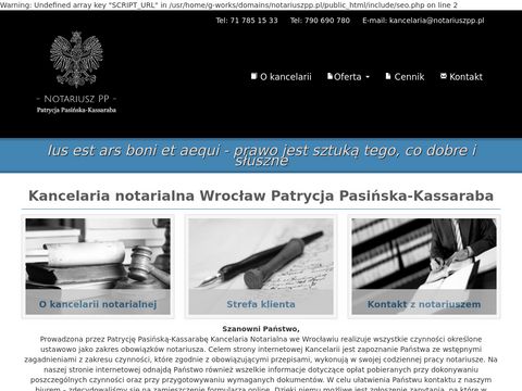Notariuszpp.pl - kancelaria notarialna Wrocław