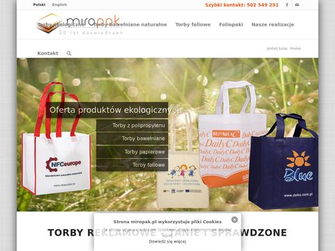 Miropak.pl torby reklamowe ekologiczne foliowe