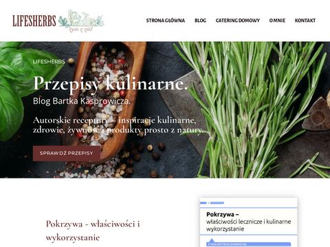 Lifesherbs.pl dania z ziołami