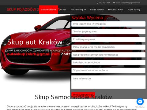 Skupsamochodowkrakow24.pl złomowanie