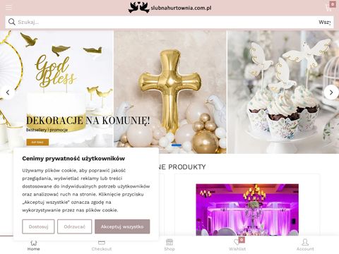 Slubnahurtownia.com.pl - dekoracje i dodatki ślubne