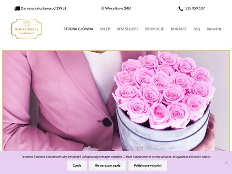 Royalroses.pl - wieczne róże i misie z róż