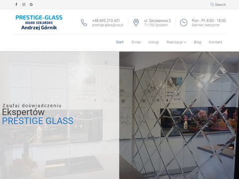 Prestige-glass.pl - ścianki prysznicowe Szczecin
