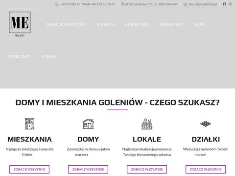 Projektme.pl biuro nieruchomości w Goleniowie