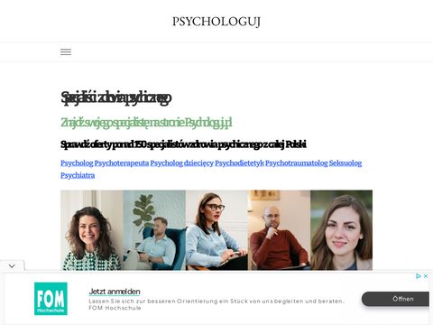 Psychologuj.pl - strona dla psychoterapautów
