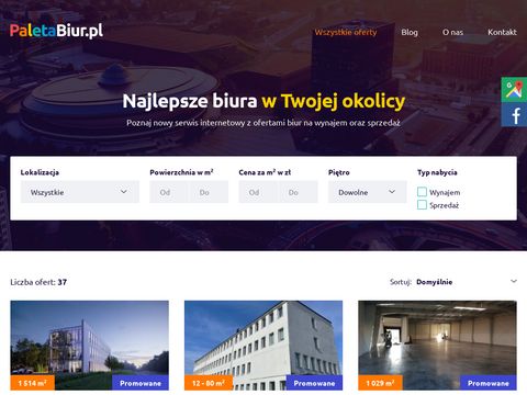 Paletabiur.pl - biura do wynajęcia Kielce