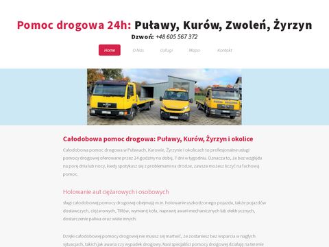 Pomoc-drogowa.pulawy.pl - laweta Żyrzyn