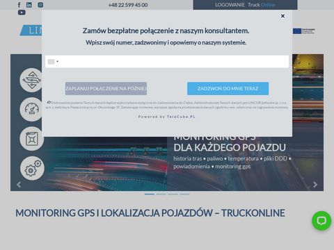 Truckonline.pl monitoring GPS Warszawa