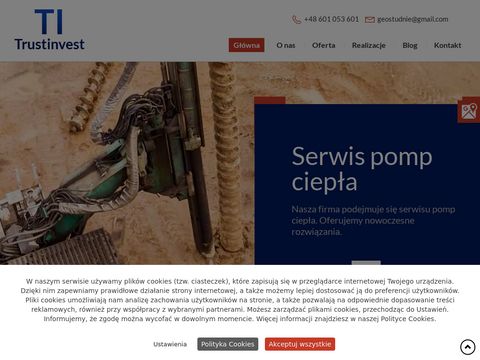 Trustinvest.pl - odwierty pod deszczownie