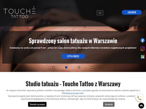 Touchetattoo.pl - tatuaż czarno biały Warszawa