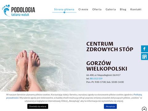 Podologgorzow.pl - leczenie nadpotliwości stóp