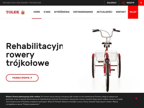 TOLEK - polski rower rehabilitacyjny trójkołowy