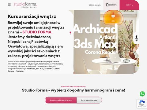 Studio-forma.edu.pl kurs projektowania wnętrz
