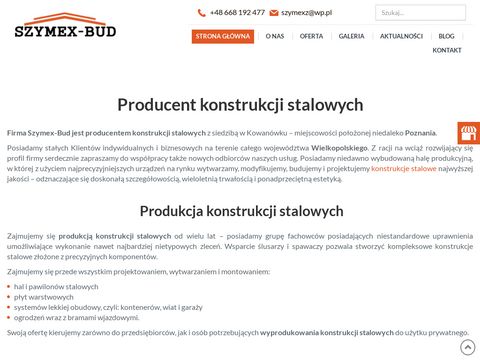 Szymexkonstrukcje.pl - budowa hali produkcyjnej