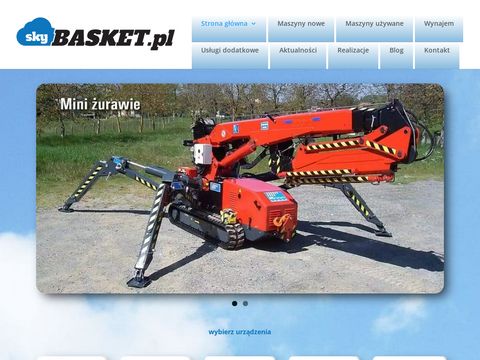 Skybasket.pl - mini żurawie samojezdne