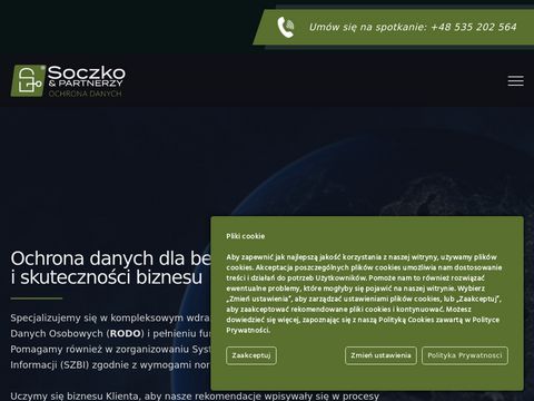 Soczko.pl ochrona danych